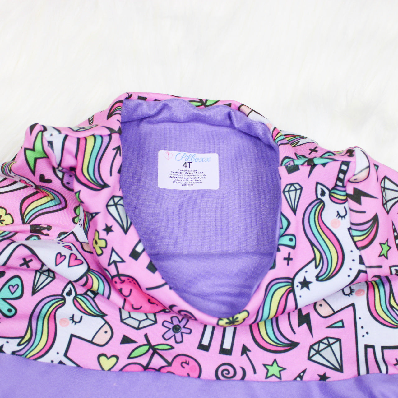 Purple Unicorn Retro Dreams Dress, Size 4, Ready to Ship