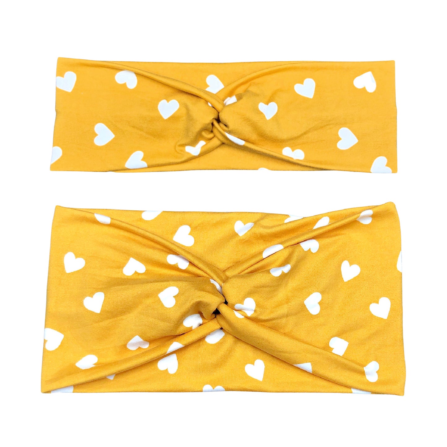 Mustard Yellow Heart Headband