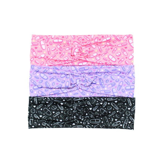 Cute Pastel Pharmacy Pill Print Headband