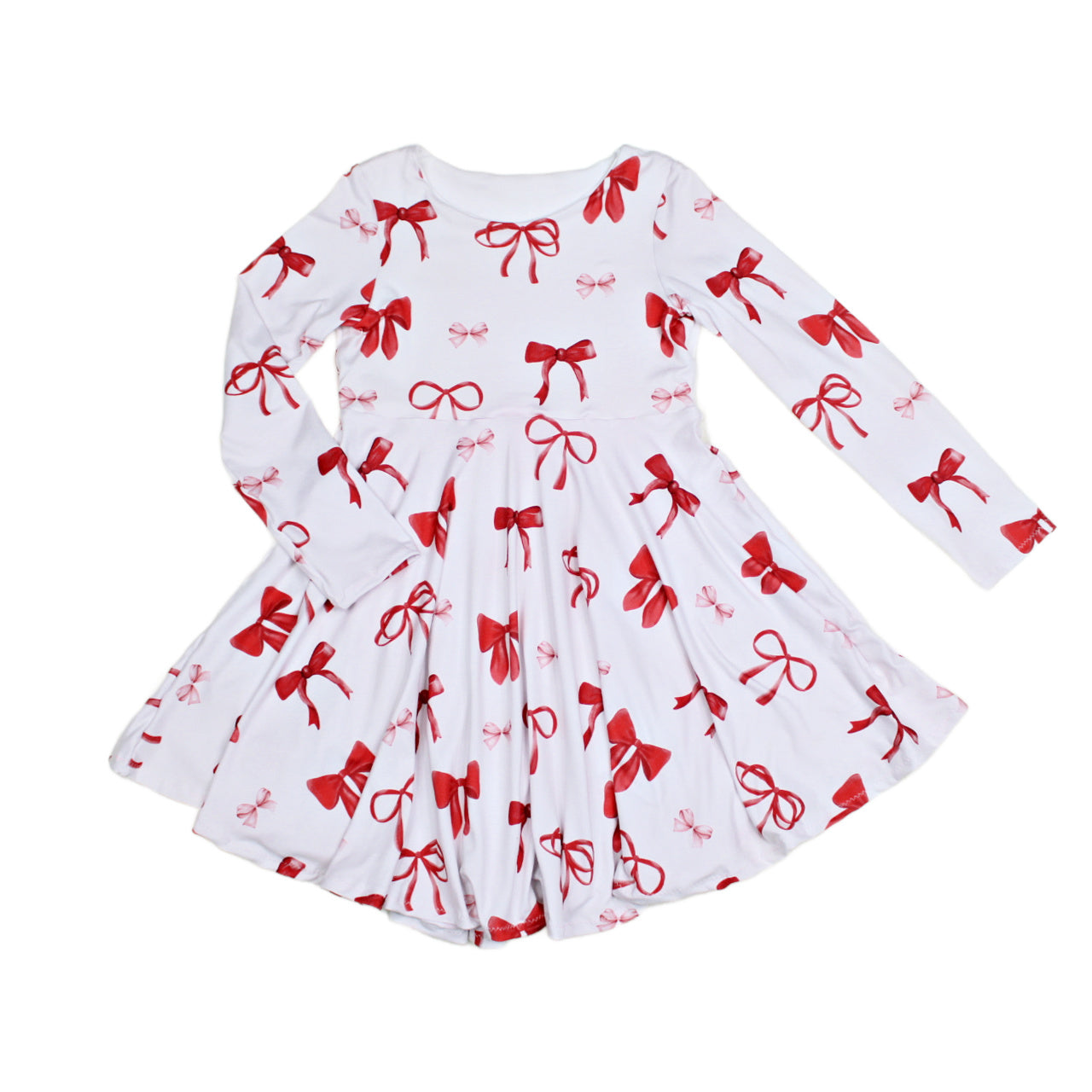 Valentine's Red Bow Dress for Girls, TAT 2 weeks