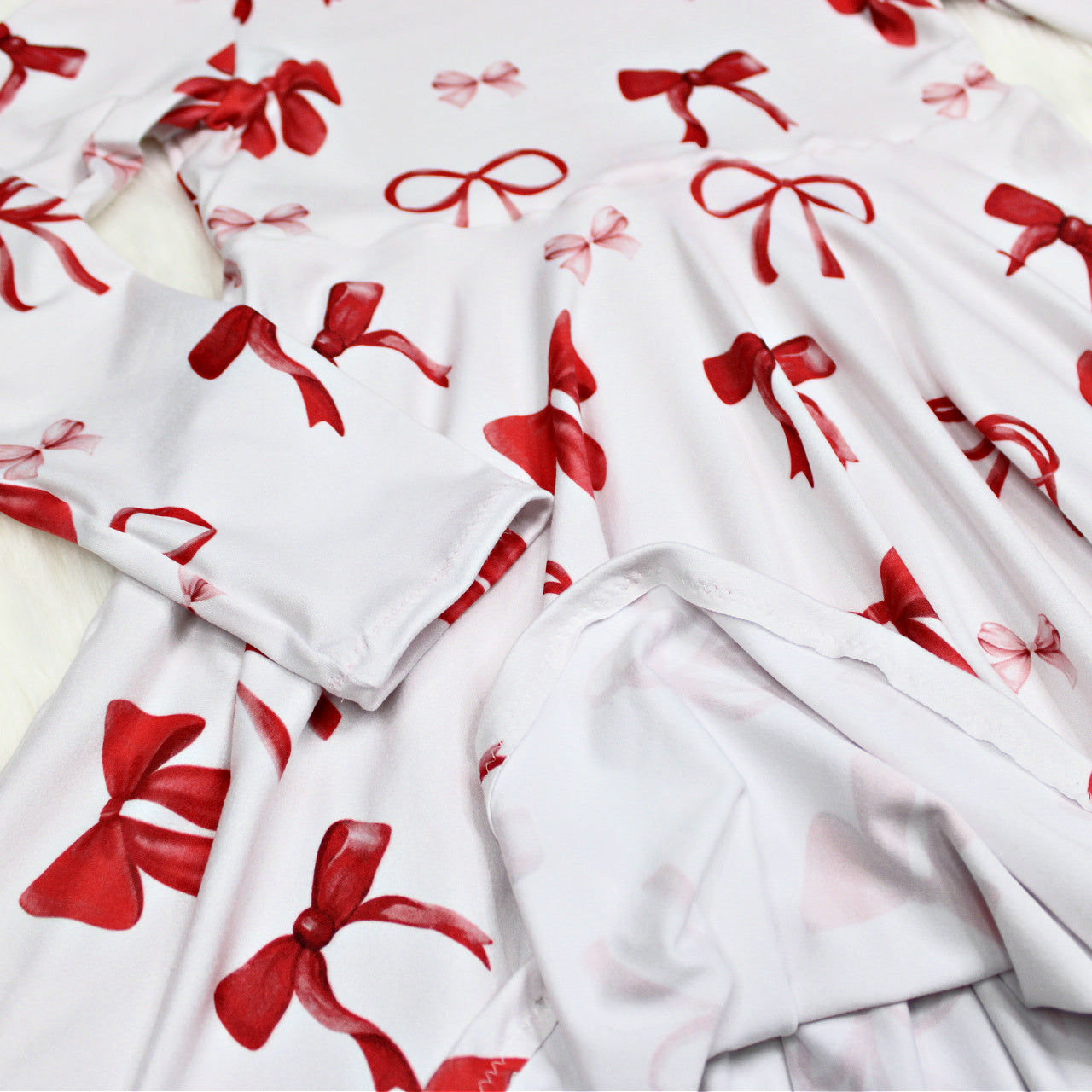 Valentine's Red Bow Dress for Girls, TAT 2 weeks