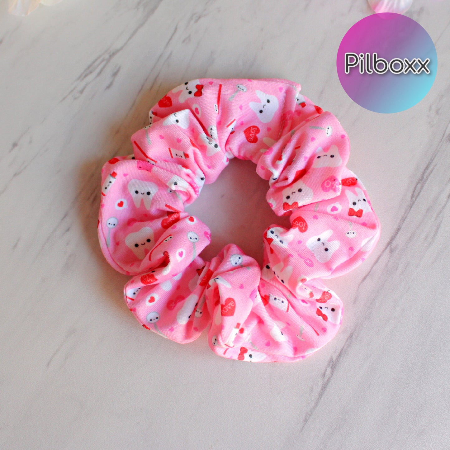 Valentine Teeth Scrunchie Set