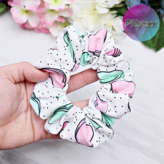 Pink Valentine's Day Cookie Scrunchie