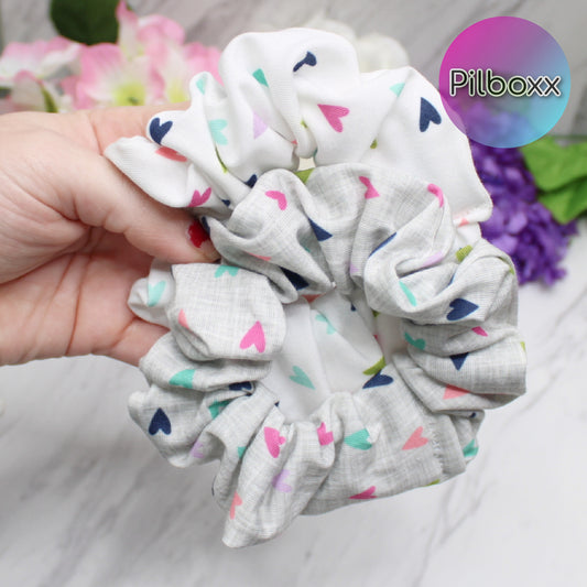 Confetti Heart Scrunchie Set or Singles