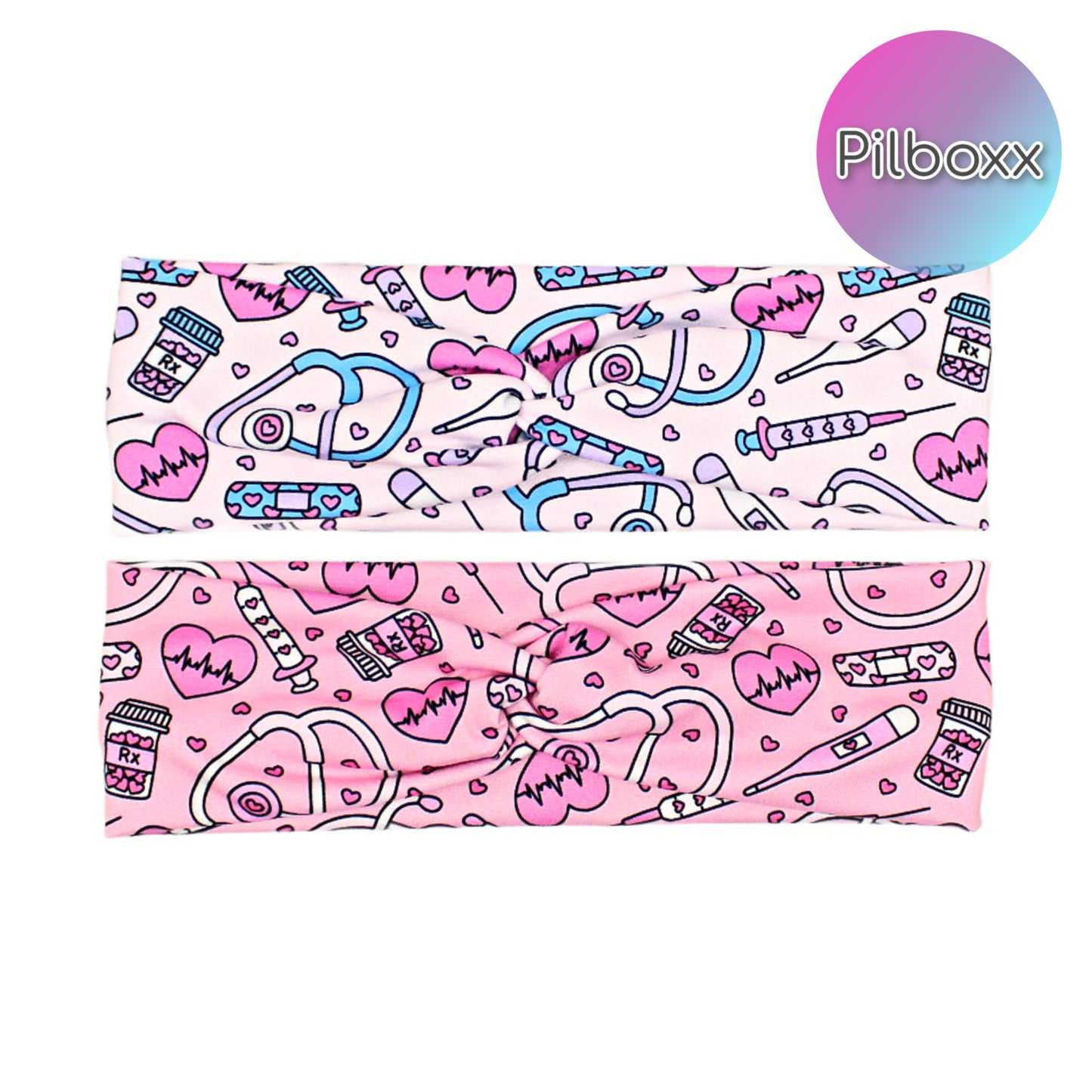 Valentine's Nurse Print Headband