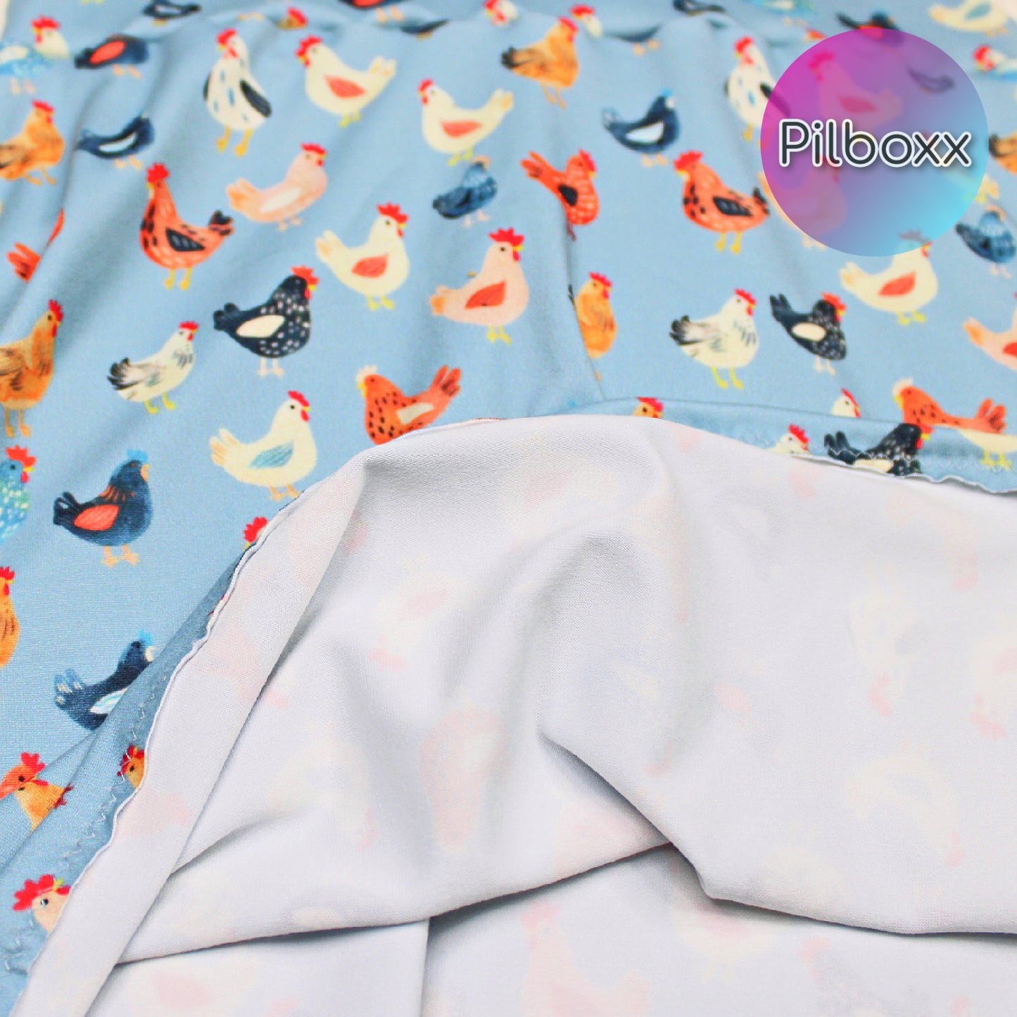 Blue Chicken Sundress for Girls, TAT 2 weeks