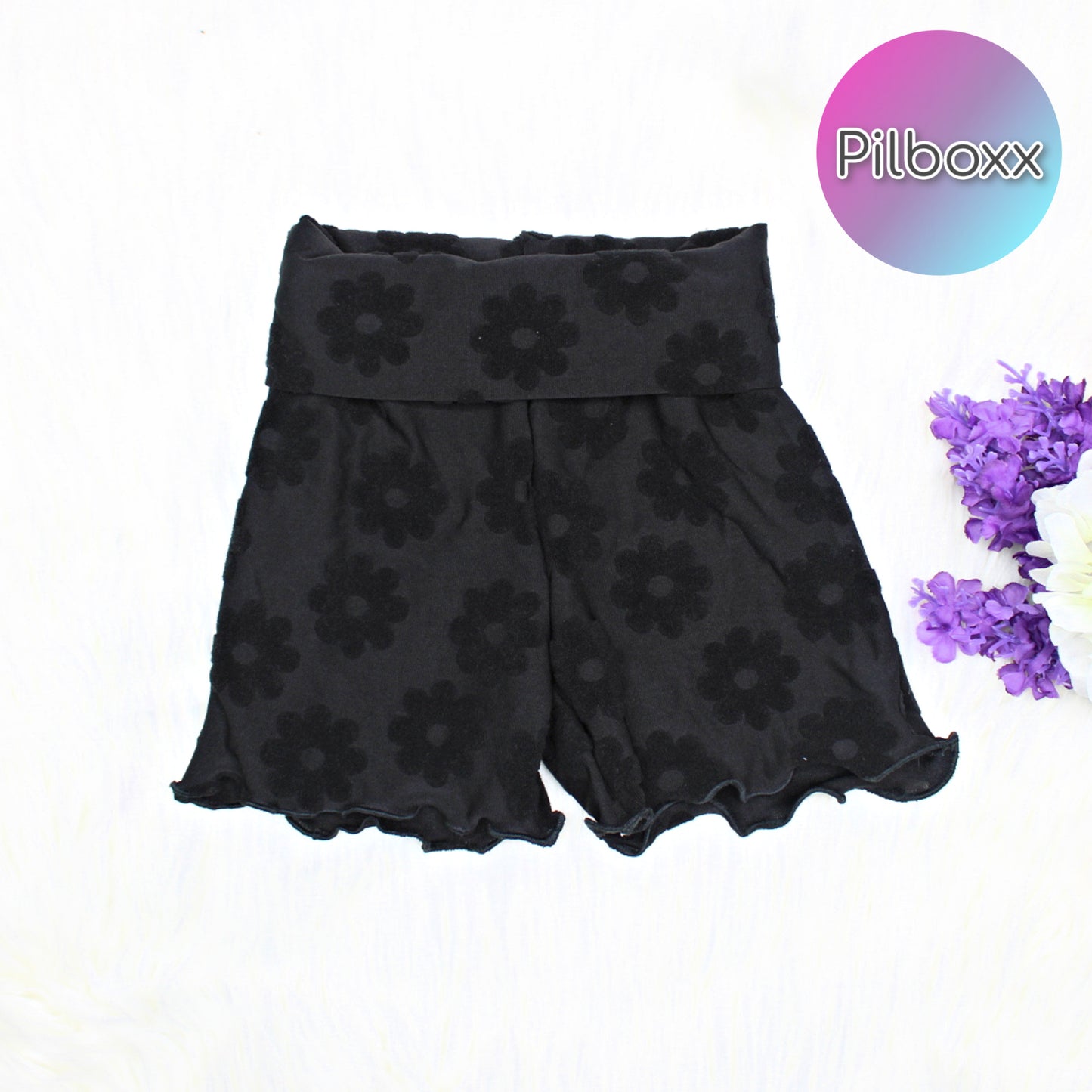 Flower Terry Shorts for Girls