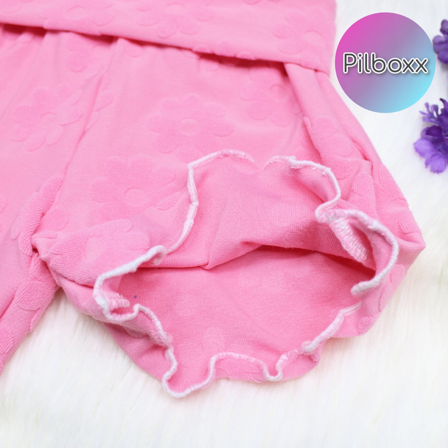 Flower Terry Shorts for Girls