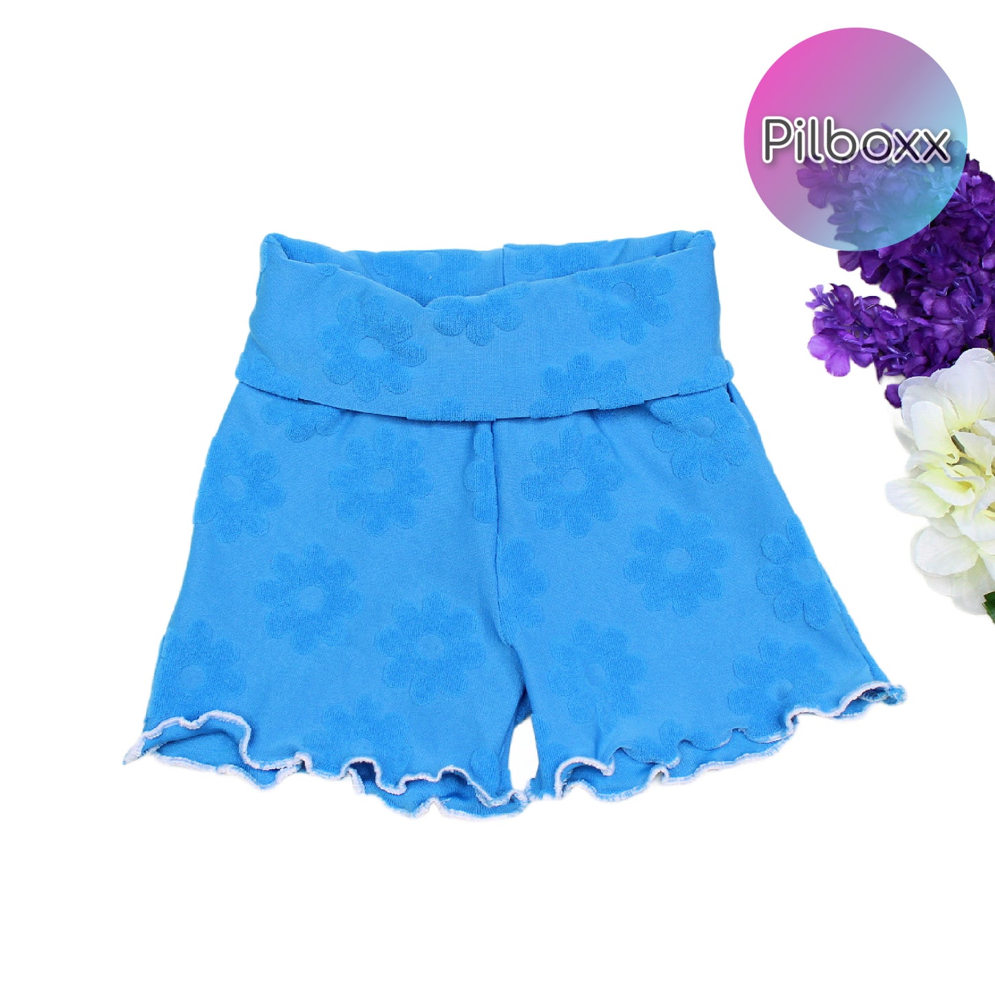 Flower Terry Shorts for Girls