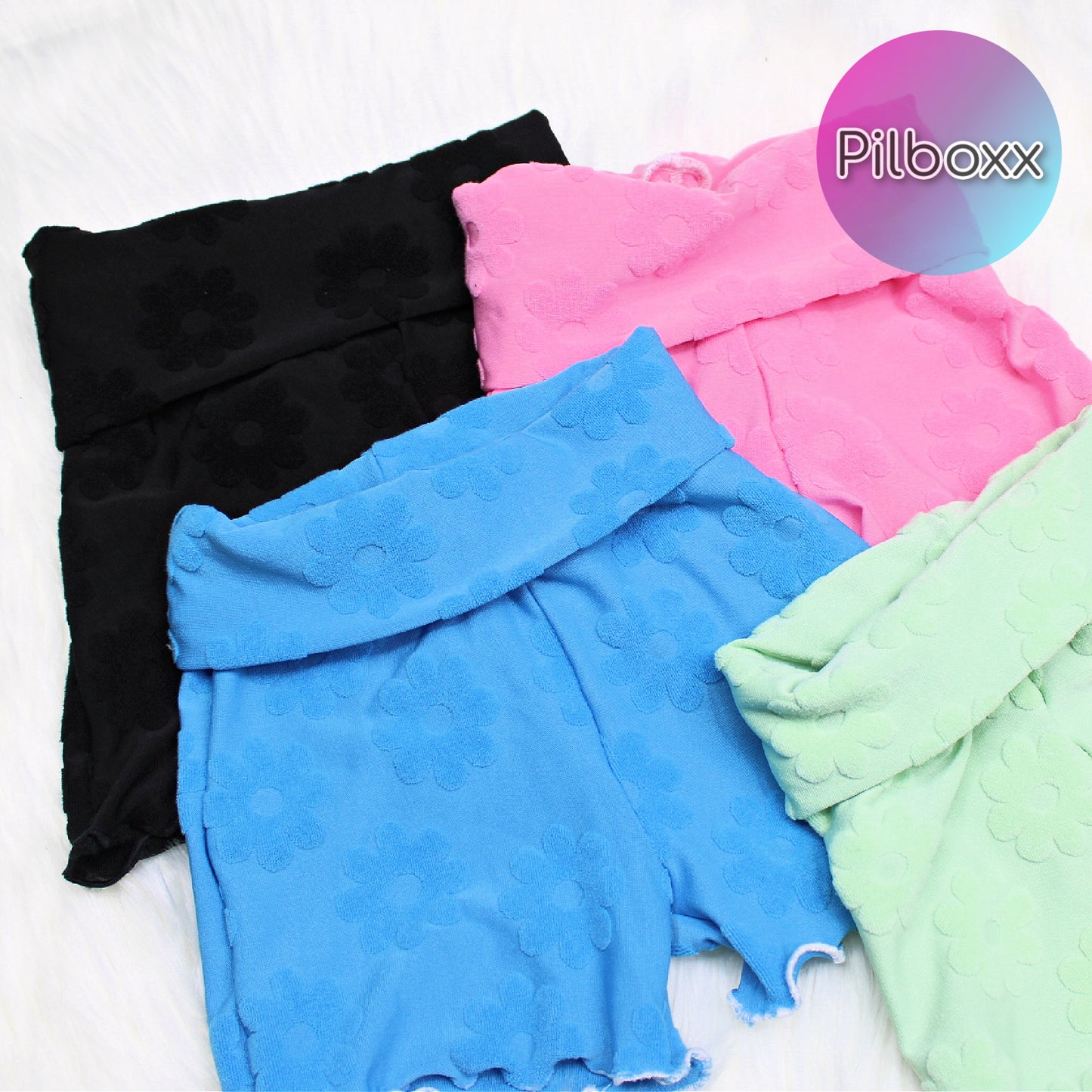 Flower Terry Shorts for Girls