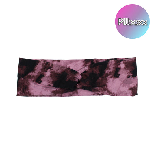Purple Tie Dye Twist Headband