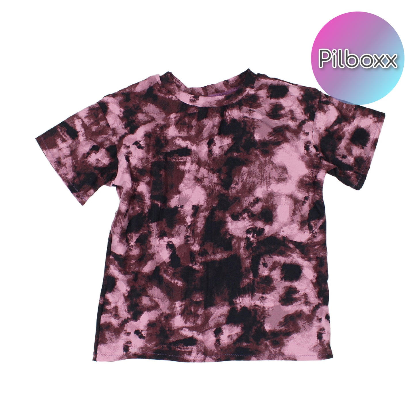 Purple Tie Dye Oversize Shirt and Short Set, Girls, TAT 3-5 Business Days