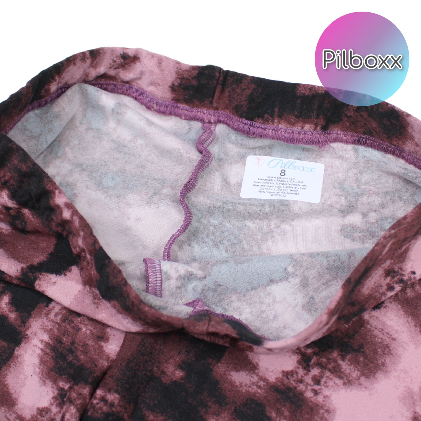 Purple Tie Dye Oversize Shirt and Short Set, Girls, TAT 3-5 Business Days