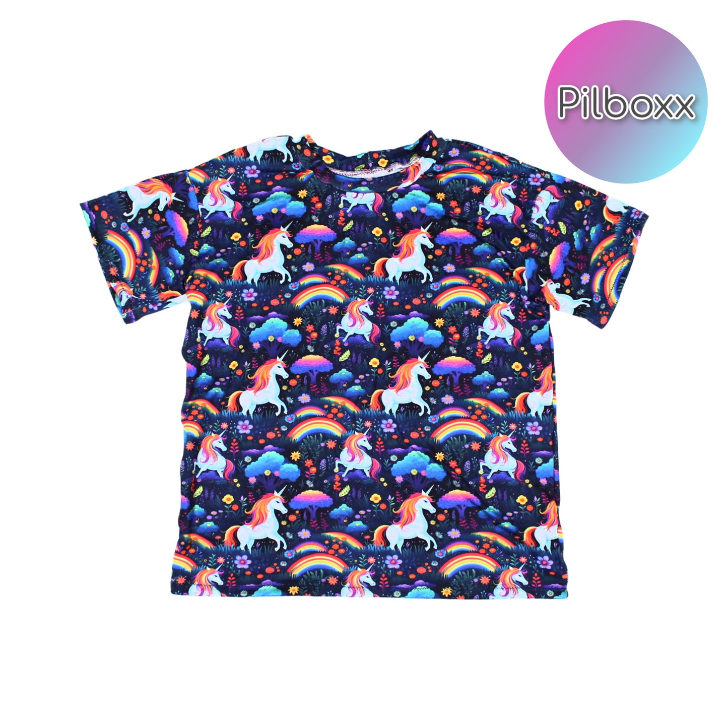 Unicorn Oversize Shirt and Short Set, Girls, TAT 1-2 weeks
