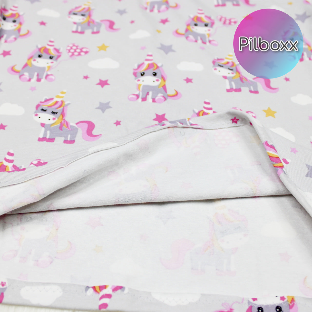Gray Unicorn Oversize Shirt and Shorts Play Set, Toddler Girls, TAT 3-5 Business Days