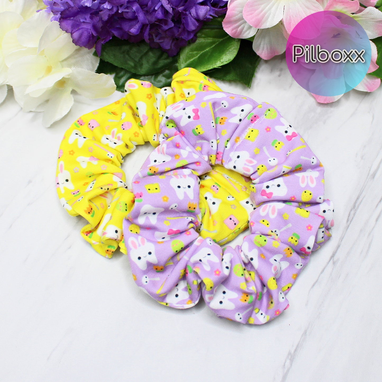 Easter Teeth Dental Scrunchie Set or Singles