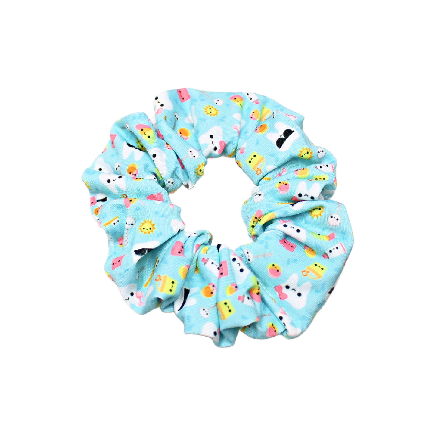 Ocean Teeth Dental Scrunchies, Set or Singles