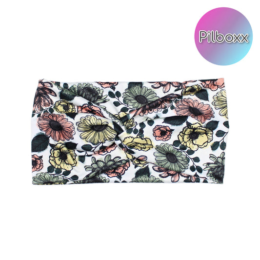 Wide Flower Headbands