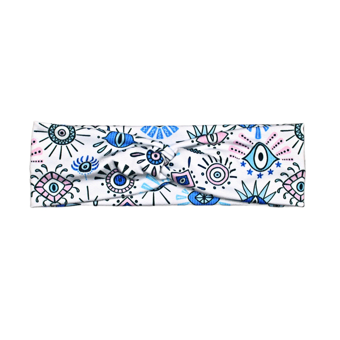 Mystic Eyes Twist Headband - Pink or Blue