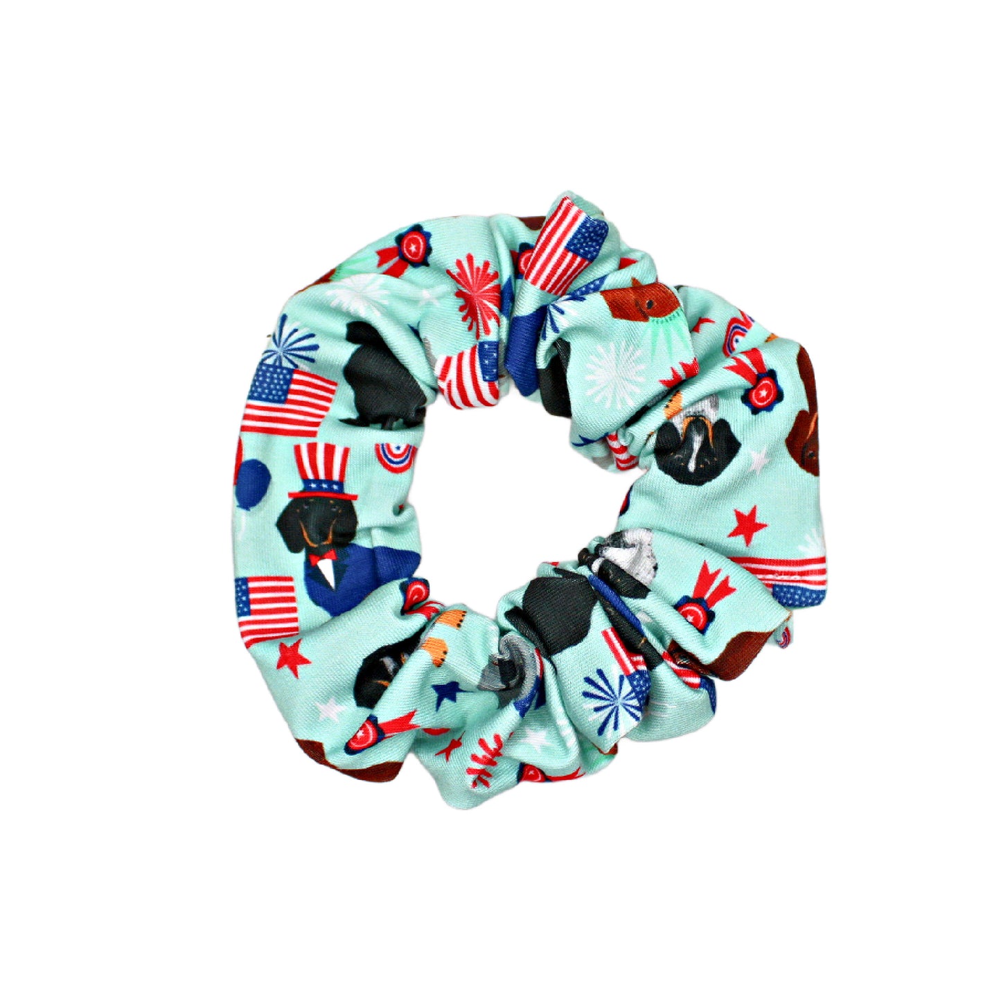 Patriotic Dachshunds Scrunchie