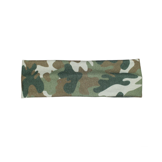 Green Camo Fabric Headband