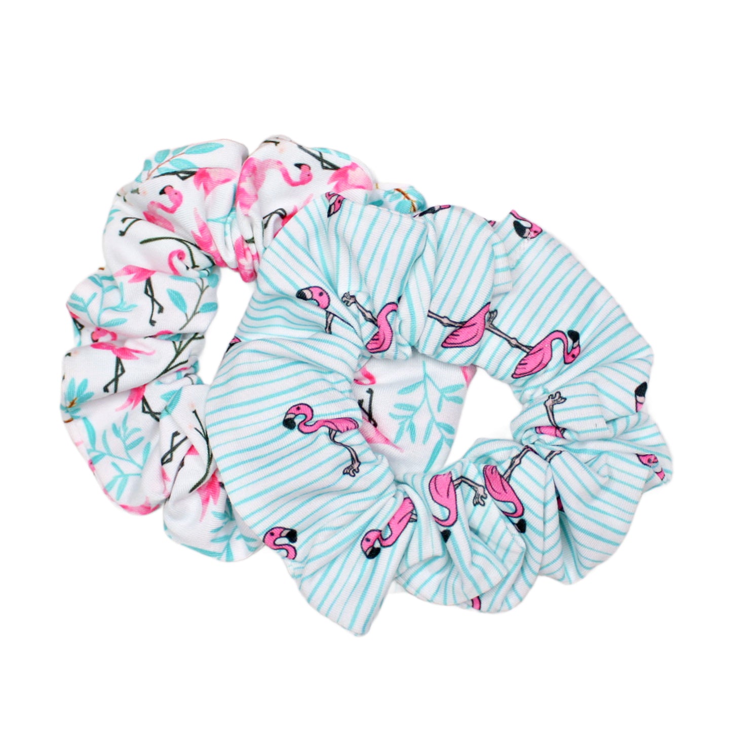 Flamingo Scrunchies, Set or Singles