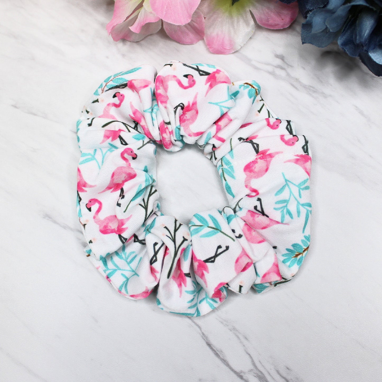 Flamingo Scrunchies, Set or Singles