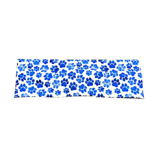 Blue Paw Print Headband