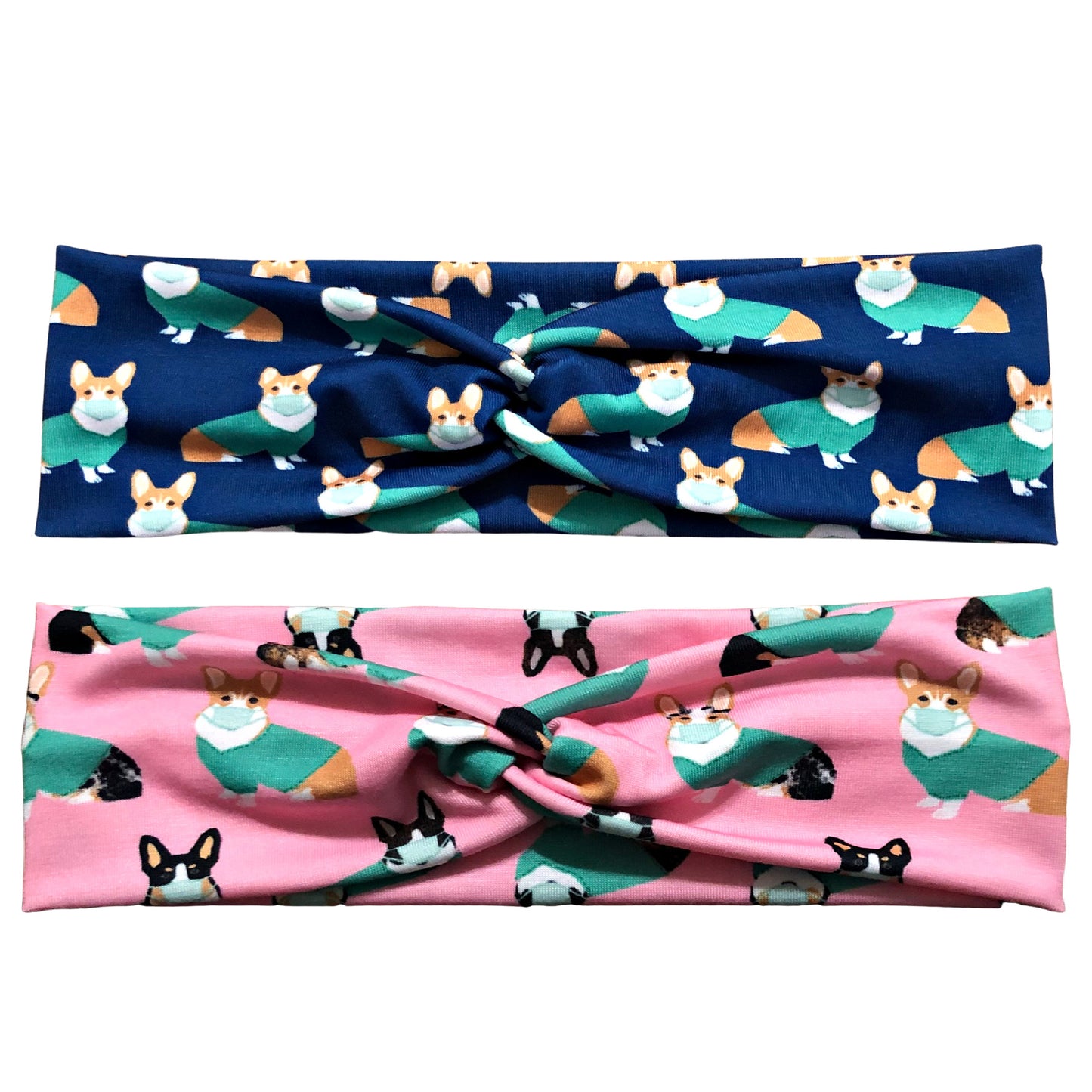 Corgi Dogs in Scrubs Hair Ties for Women