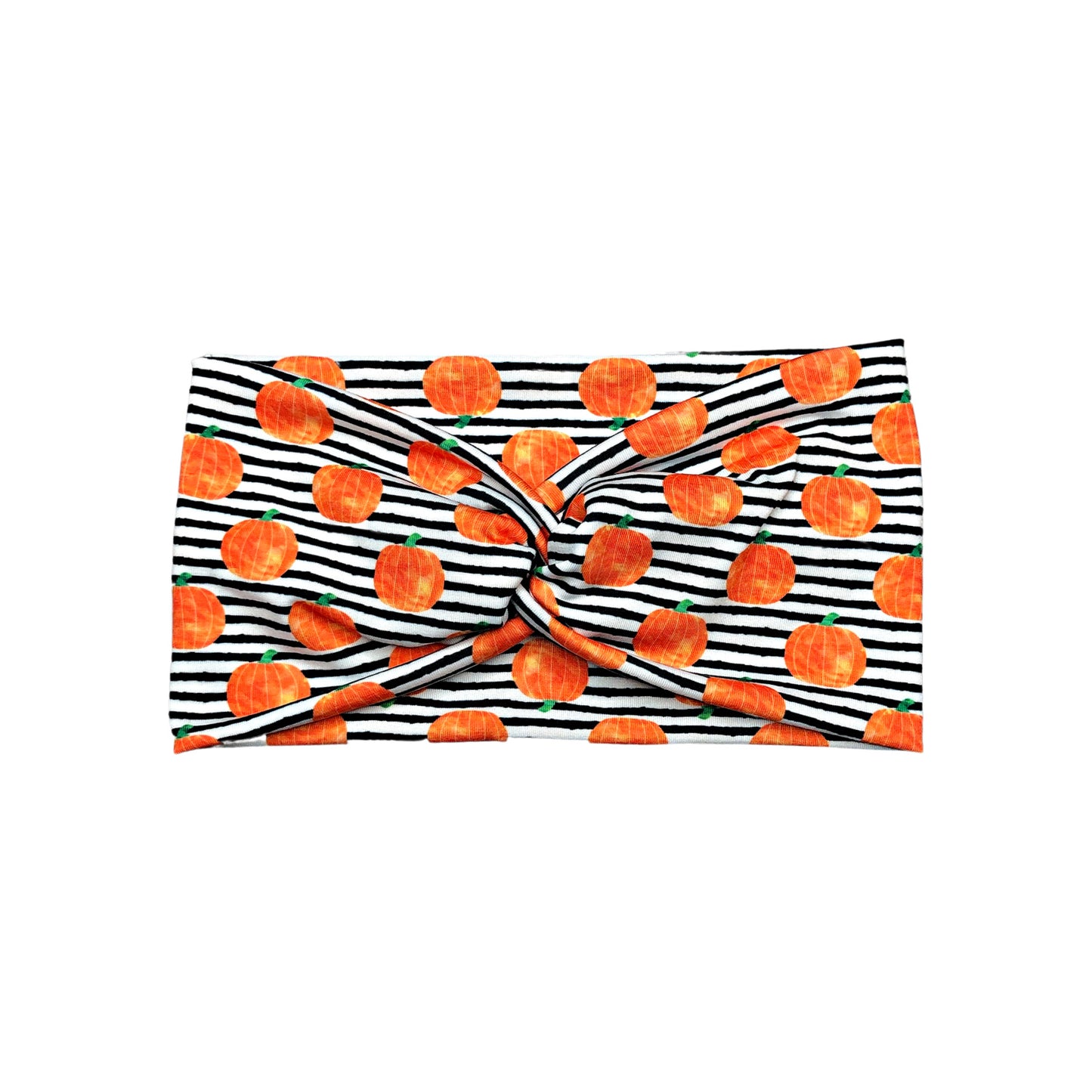 Striped Pumpkin Headband
