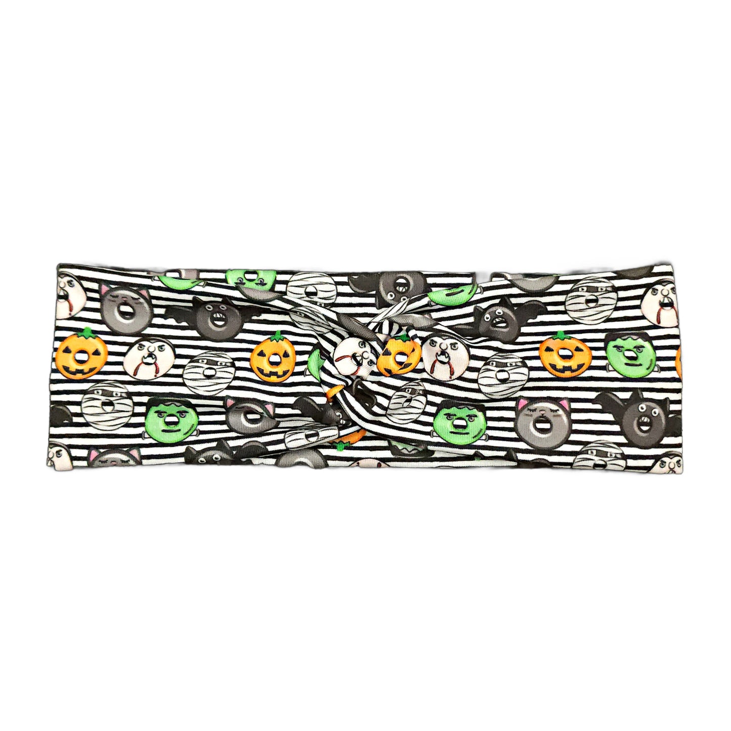 Halloween Monster Donuts Fabric Headband