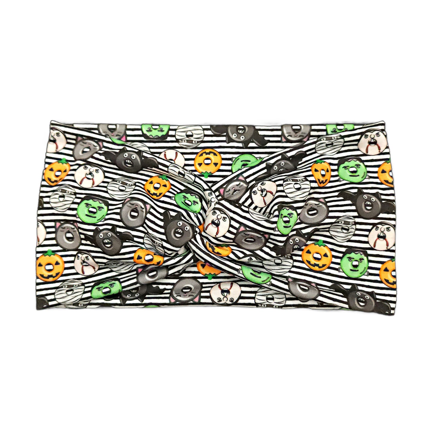 Halloween Monster Donuts Fabric Headband