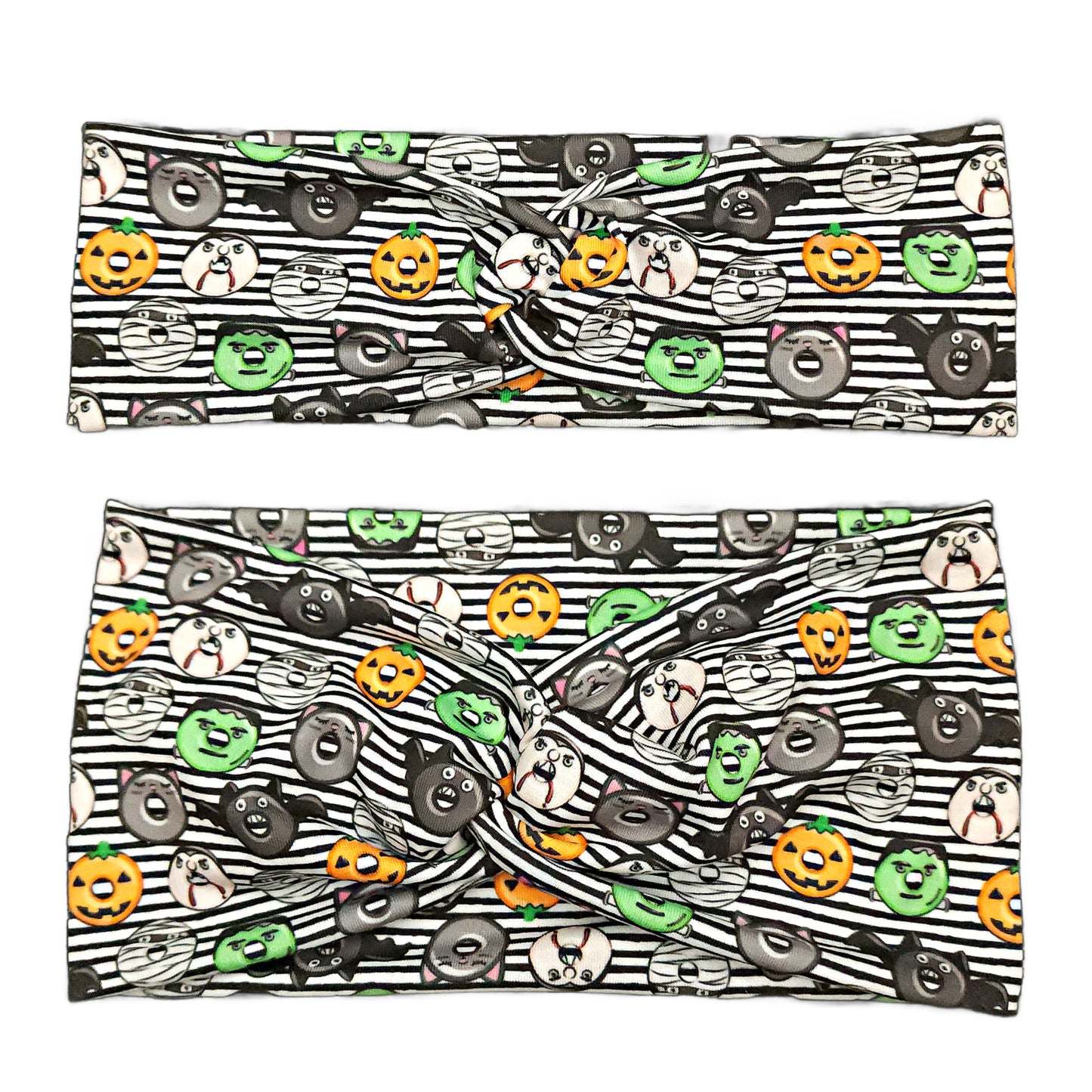 Halloween Monster Donuts Fabric Headband