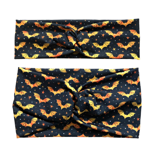 Orange Bat Headband