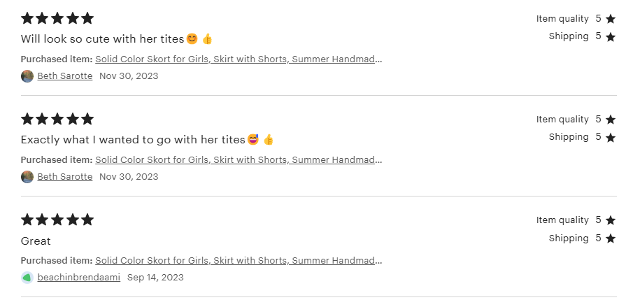 Solid Cotton Skort