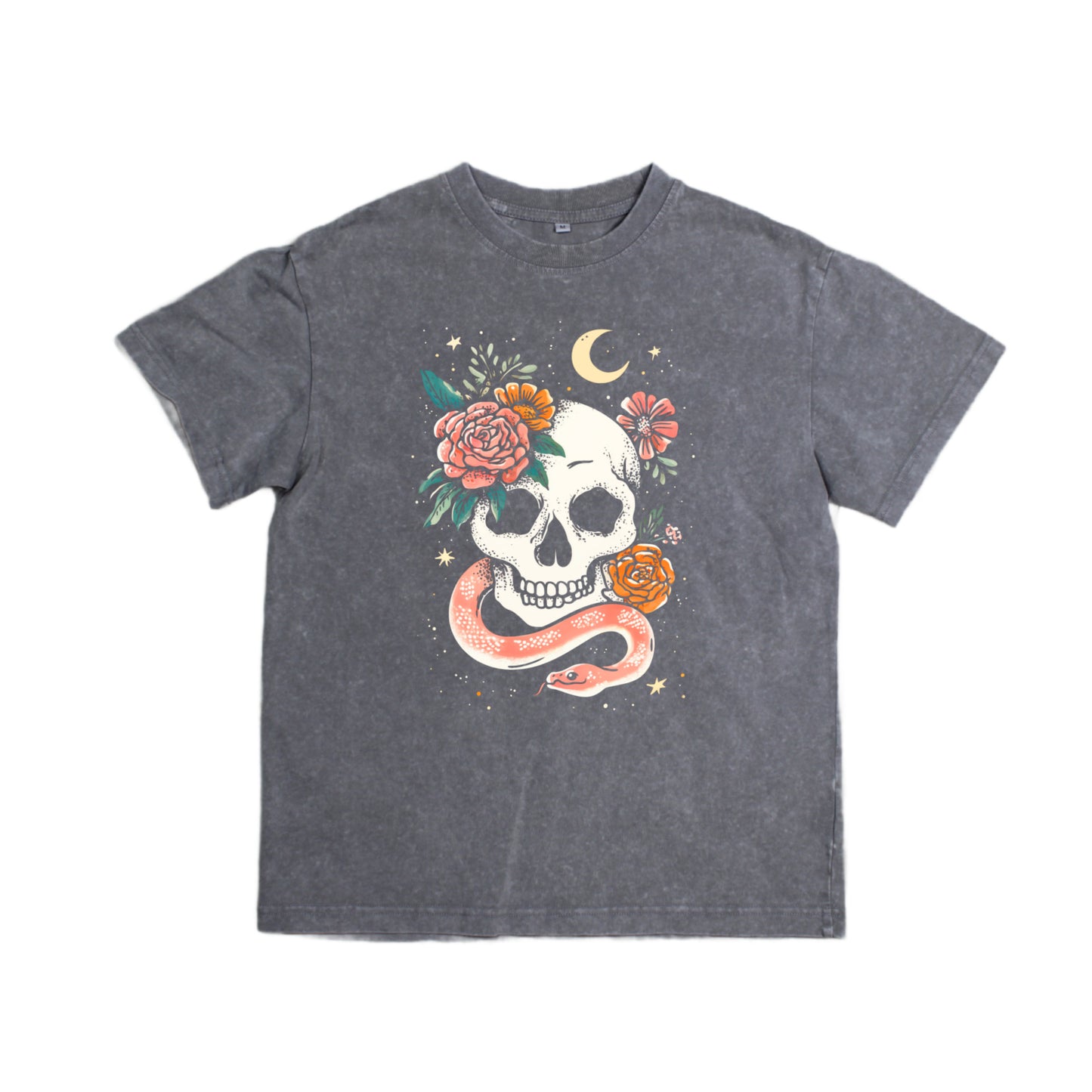 Oversized Snake and Skull Tee, Adult, Made to Order