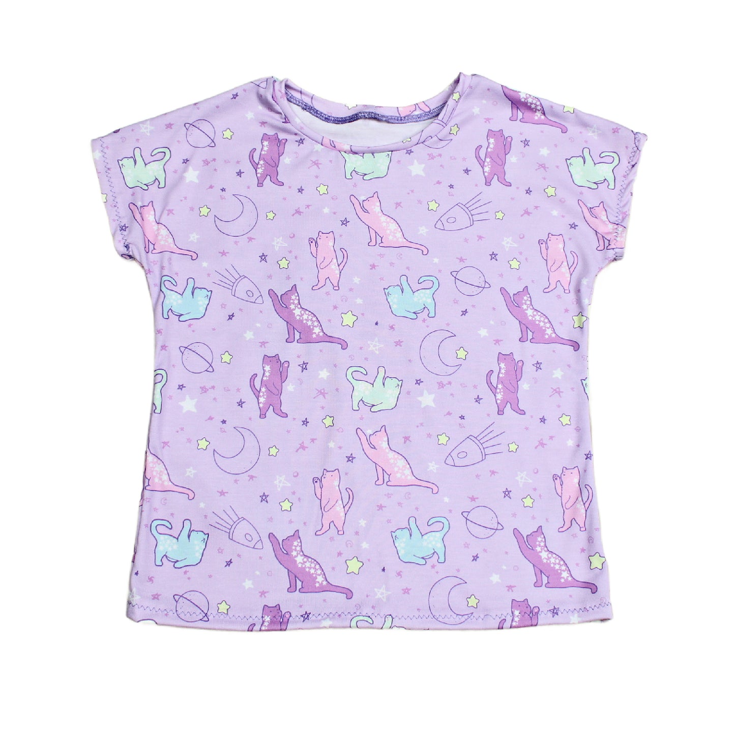 Space Cat Pajama Set, Ready to Ship