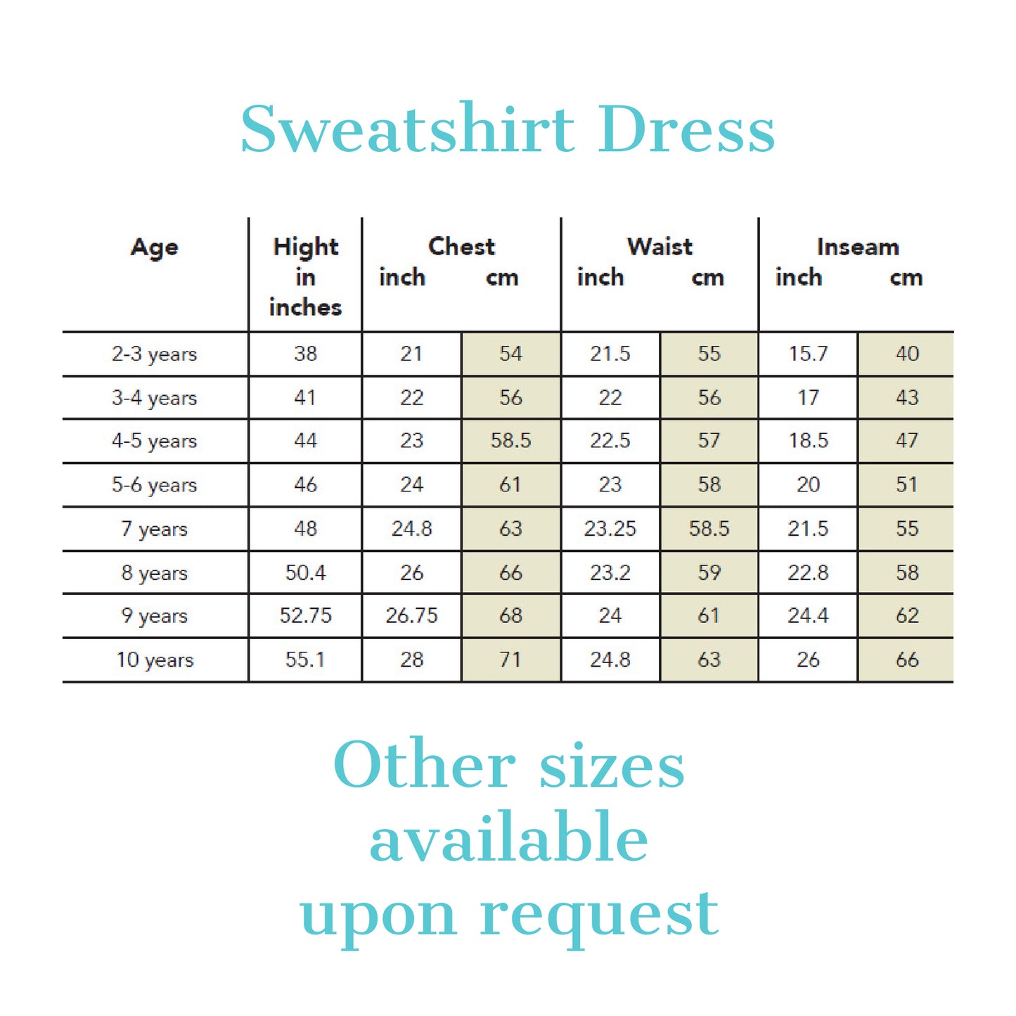 Cozy Unicorn Sweatshirt Dress for Girls, Size 7, Ready to Ship