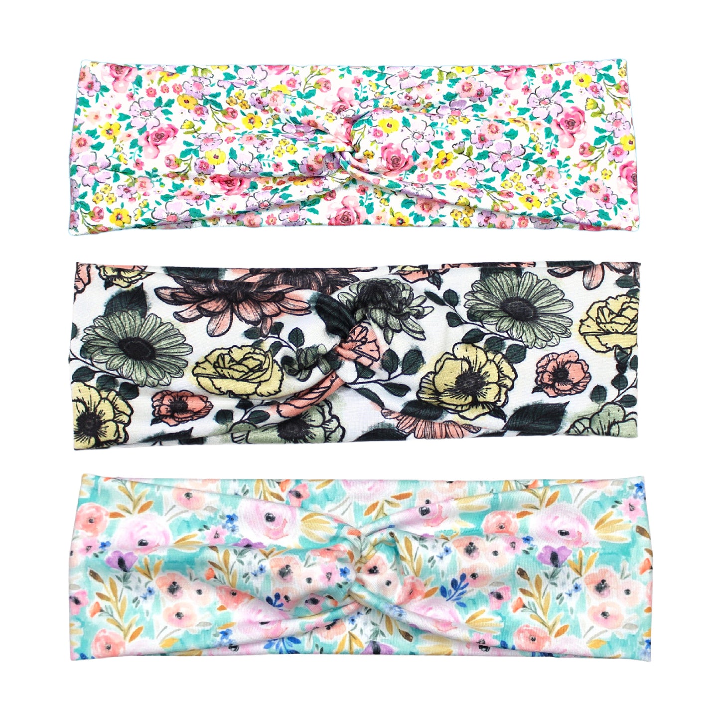 Watercolor Floral Headbands
