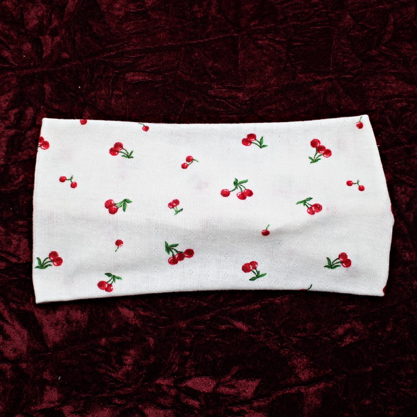 Cherry Pointelle Headband