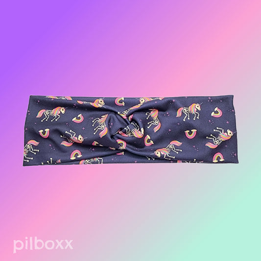 Rainbow Unicorn Skeleton Headband