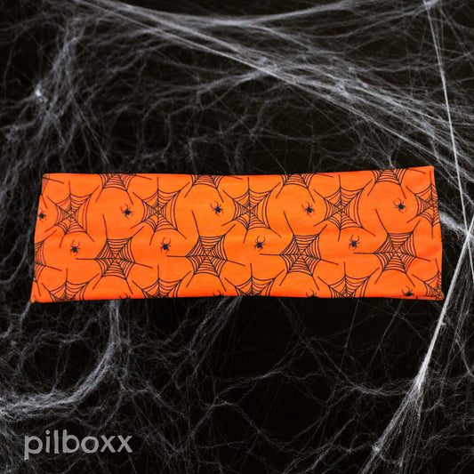 Orange Spiderweb Headband