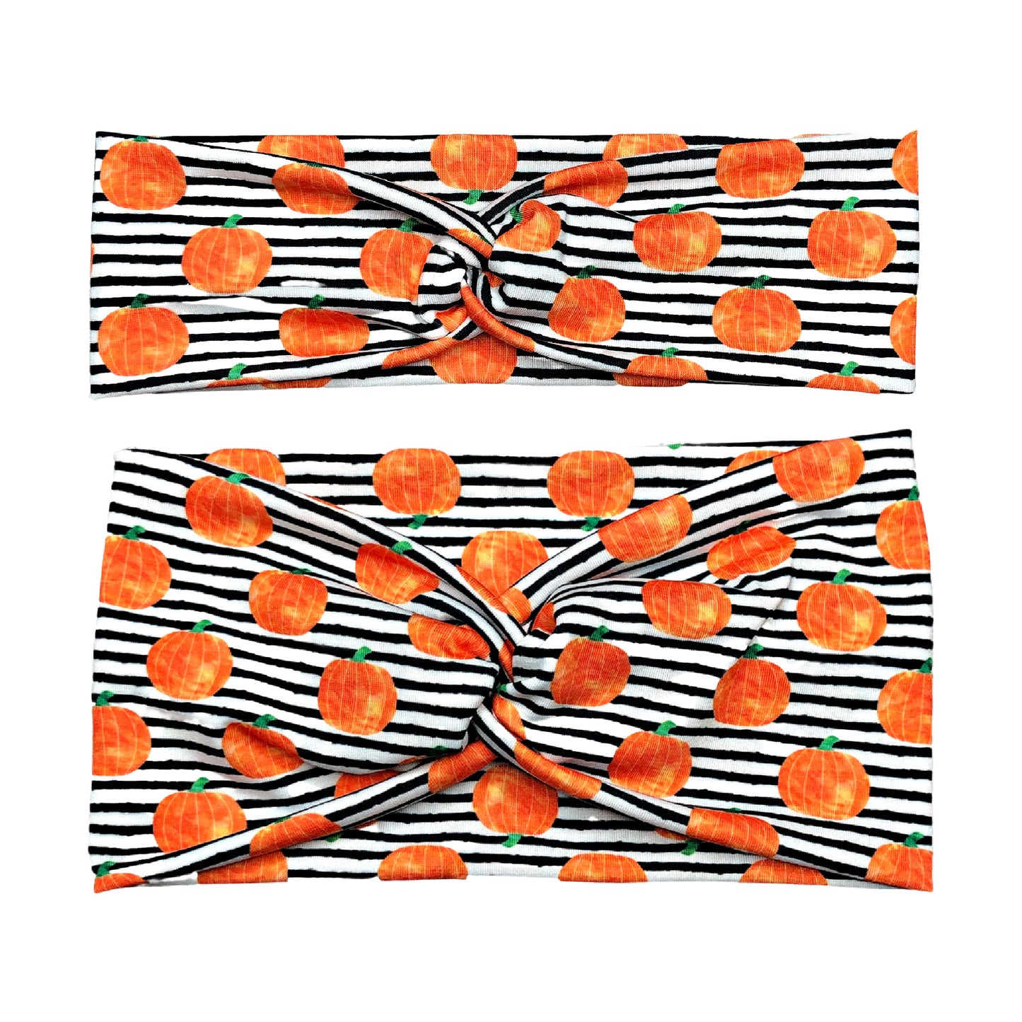 Striped Pumpkin Scrunchie