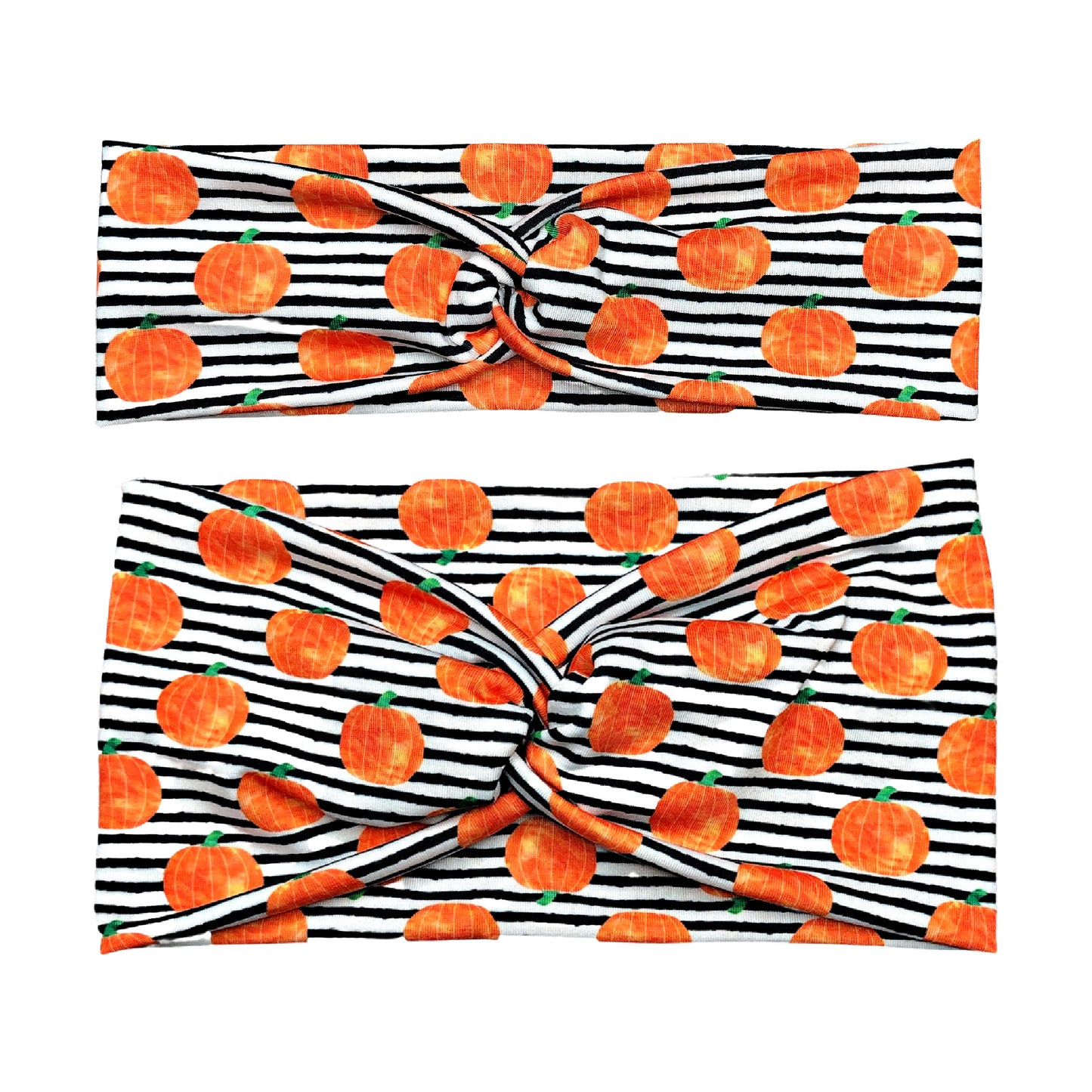 Striped Pumpkin Headband