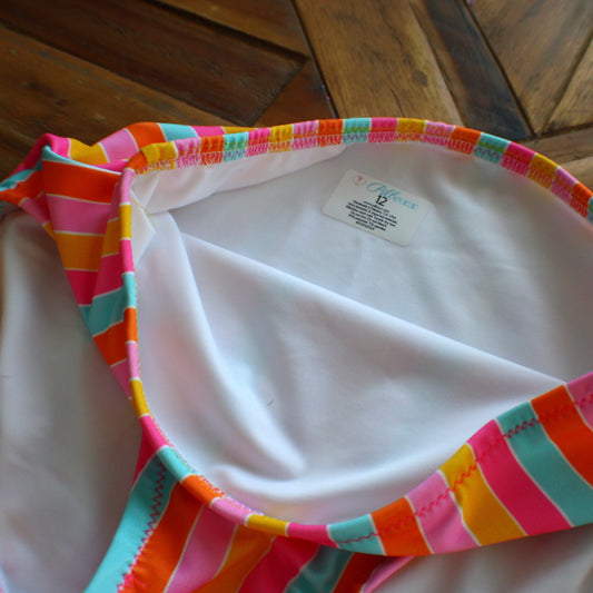 Hi Vis Stripe Bikini Bottoms