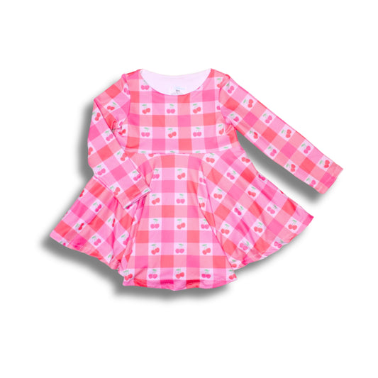 Girls Cherry Dress, TAT 2-3 weeks