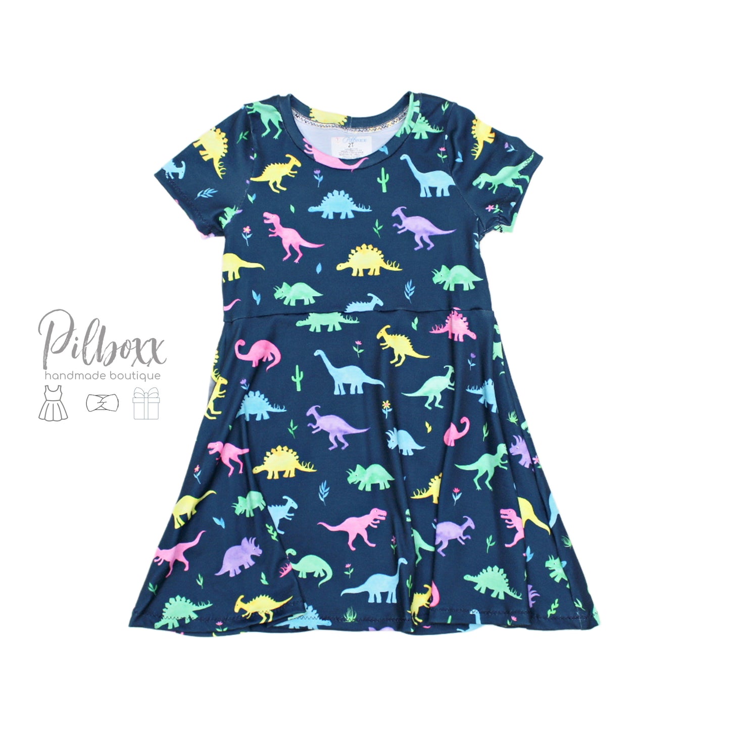 2t Dinosaur Dress