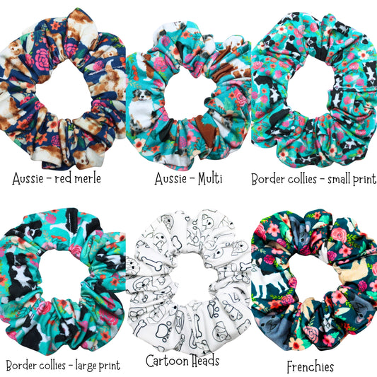 Dog Breed Scrunchies