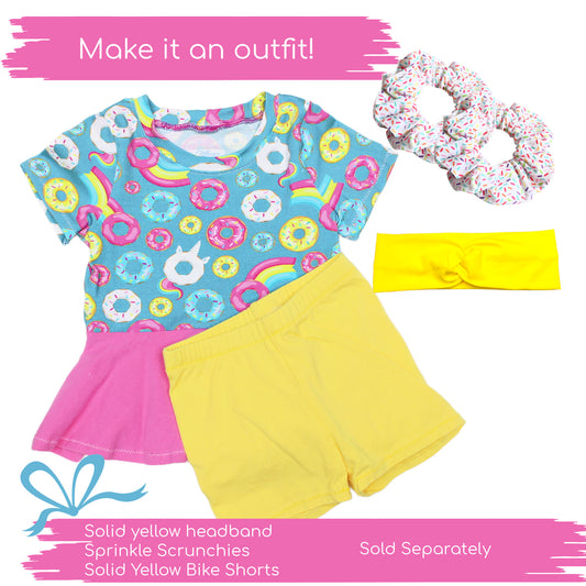 Toddler Girls Unicorn Donut Peplum Top