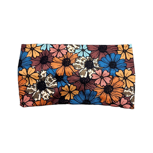 Wide Cow Print Headband